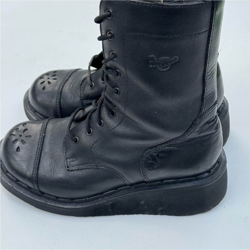 Vintage Dr. Martens MIE Daisy 3A33 Y2K Cutout Wedge Platform Boots